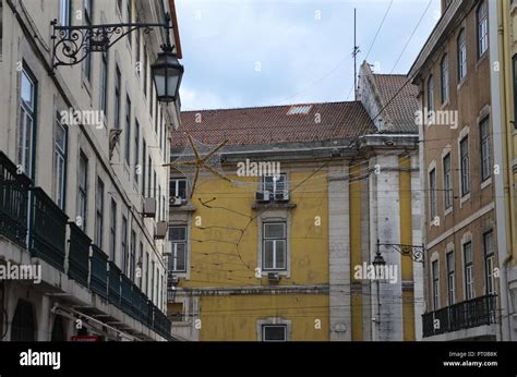 Lisbon street view, Portugal Stock Photo - Alamy