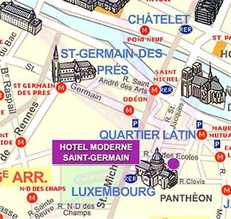 Paris Map Saint Germain - Dyanna Louisette