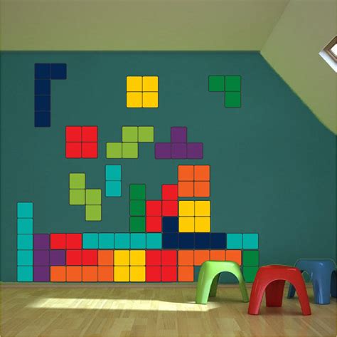 Video Game Wall Decal Game Room Colorful Wall Decor Removable Kids Roo ...