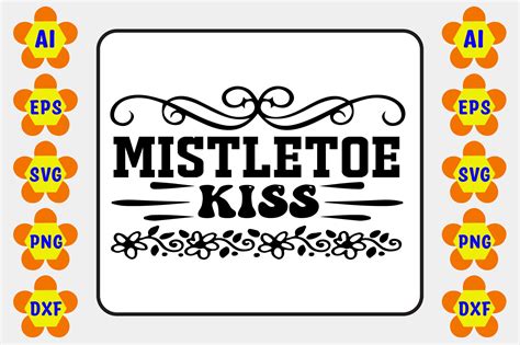 Mistletoe Kiss Graphic by I.DESIGN4U · Creative Fabrica