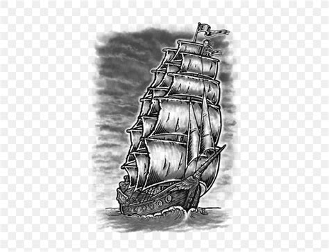 Tattoo Drawing Black-and-gray Ship Sketch, PNG, 630x630px, Tattoo, Art, Barque, Black And White ...