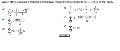 Summation Properties