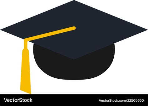 Graduation cap logo icon design template Vector Image