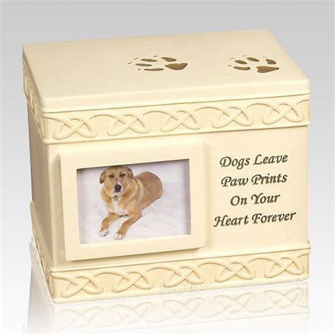 Dog Paw Print Cremation Urn