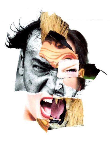 Aggro - Melissa Yeo | Collage portrait, Face collage, Photomontage