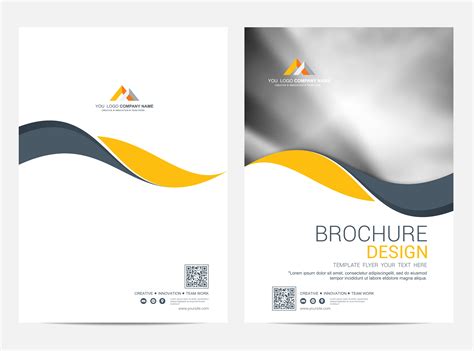 Brochure Layout template, cover design background 556923 Vector Art at ...