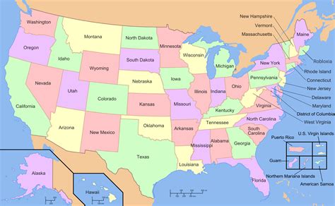 The map of The USA, within The US state of Robloxia | Fandom