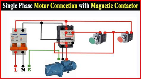 Single Phase Dol Starter Circuit Diagram