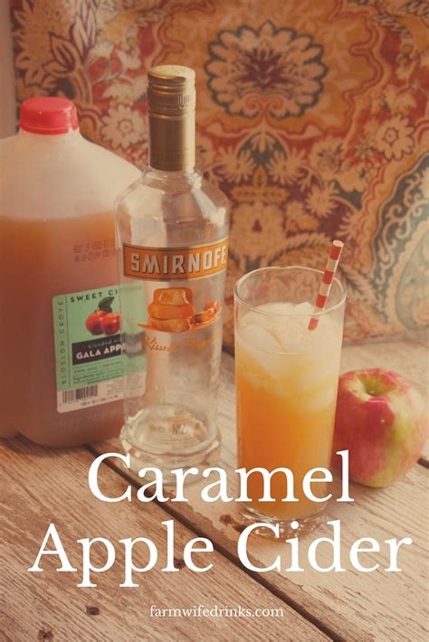 Caramel Apple Cider Cocktail - The Farmwife Drinks