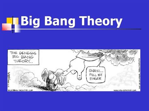 Big Bang Theory Cosmology Study of deep space