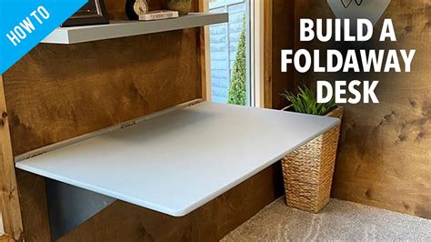 How to build a folding desk - YouTube