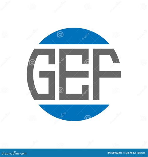 GEF Letter Logo Design on White Background. GEF Creative Initials Circle Logo Concept Stock ...