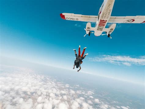 Skydiving Wallpaper Sunset