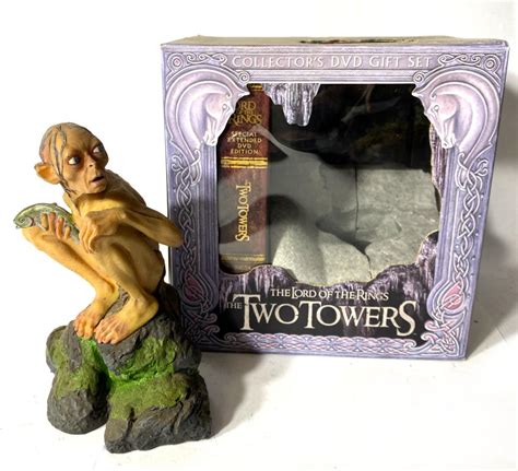 Lot - A Lord of The Rings Gollum as Smegol Collectors DVD Set, 2003, Original Box