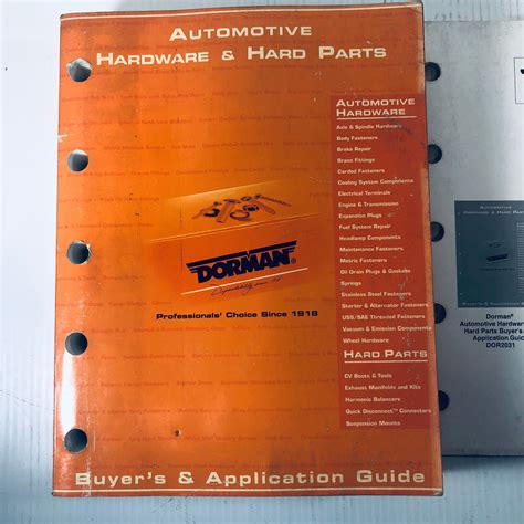 Dorman Automotive Hardware & Hard Parts Buyer's & Application Guide Catalog | Metal Logics, Inc.