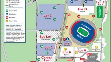 Ralph Wilson Stadium Parking Lot Map - Cities And Towns Map