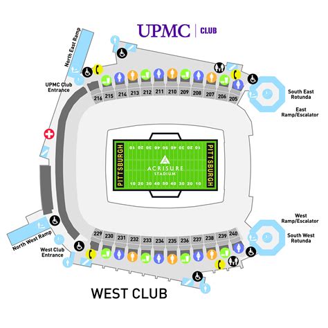 Maps and Seating Charts - Acrisure Stadium in Pittsburgh, PA