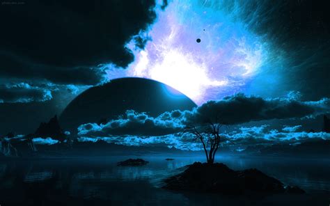 منظره رویای و فانتزی زیبا fantazy planet wallpaper