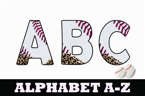 Baseball Font Alphabet Graphic by Ratipornkungdent · Creative Fabrica