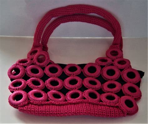 Purse.crochet.hand Knitted.handmade.artisan.exclusive.gifts.original.retro.vintage Style.size M ...