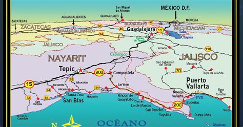 Mapa Jeff Cartography: Riviera Nayarit Road Map