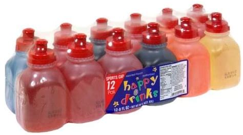 Happy Drinks Assorted Flavors Juice - 12 ea, Nutrition Information | Innit