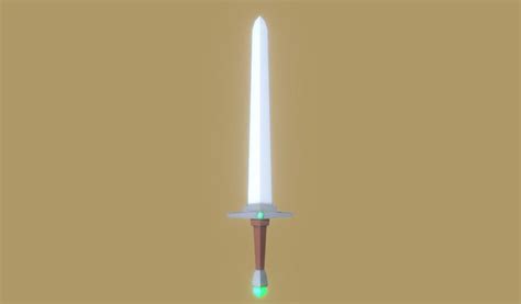 Low-Poly Sword - DownloadFree3D.com