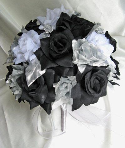 [5+] Black And White Bouquet Flowers - #99DEGREE