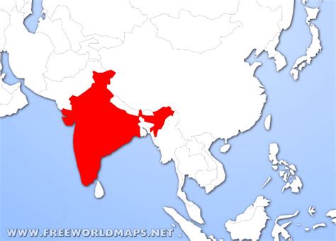 World Map Of India