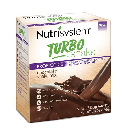 Nutrisystem Turbo Chocolate Shake Mix, 1.4 Oz, 20 Ct | eBay