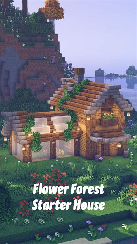 Minecraft Flower Forest Starter House