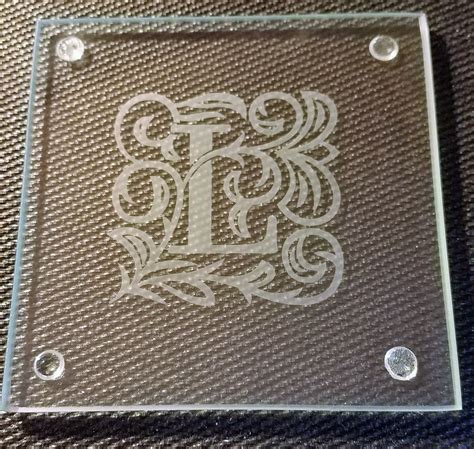 Custom Etched Glass Coasters - Etsy