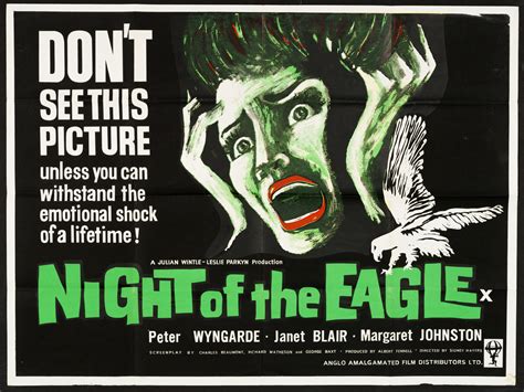 NIGHT OF THE EAGLE (1962) Original Vintage UK Quad Film Poster ...