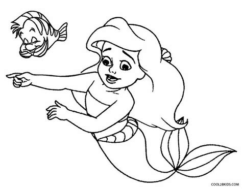 Baby Mermaid Princess Coloring Pages - Pdf instant download file a size ...