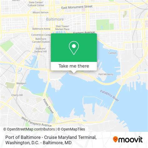 How to get to Port of Baltimore - Cruise Maryland Terminal by bus, light rail or train?