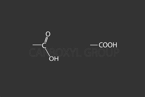 Carboxyl group molecular skeletal chemical formula 36388708 Vector Art at Vecteezy