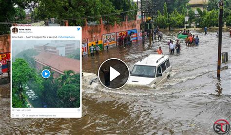 Heavy Monsoon Hits Mumbai. Here Are Some Pictures Of Flooded Roads And Clogged Drains