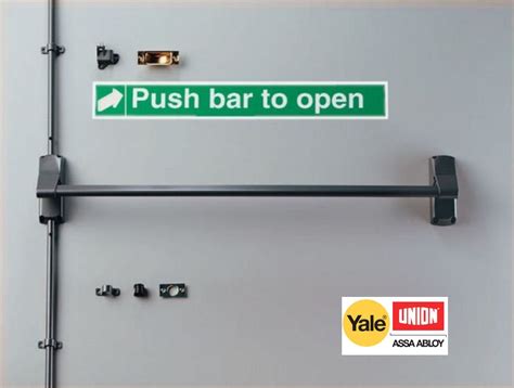 UNION Push Bar Emergency Exit Panic Hardware Single Fire Door Escape /Panic Bar: Amazon.co.uk ...