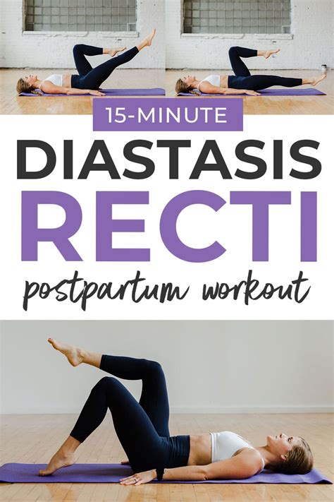 Diastasis Recti Exercises Printable