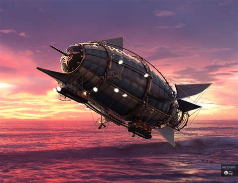 Steam Powered Dirigible | Daz 3D