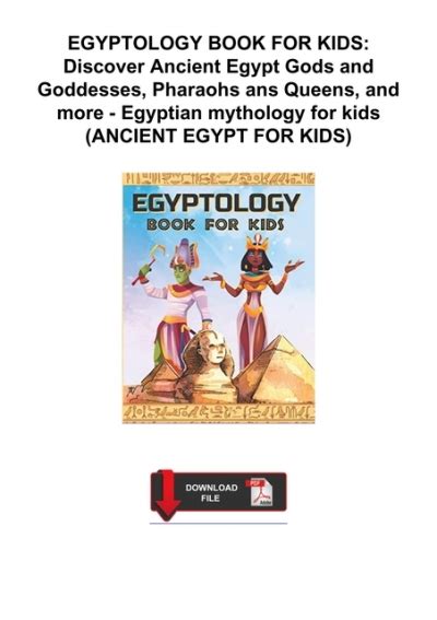 EGYPTOLOGY BOOK FOR KIDS: