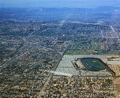 Hollywood Park Race Track Inglewood California. 1960 Aerial View ...