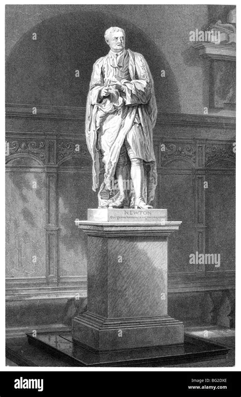 Trinity College, Cambridge – Statue von Isaac Newton Stockfotografie - Alamy