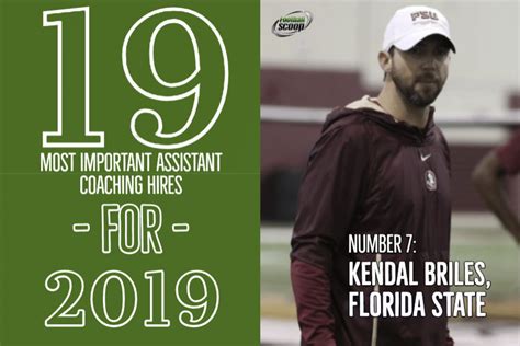 The 19 most important assistant coaching hires of 2019 -- No. 7: Kendal ...