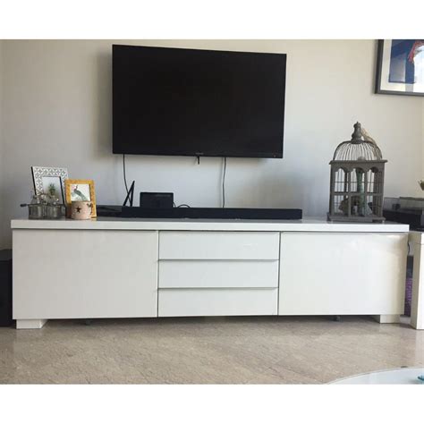 Ikea Besta Burs TV Bench / Stand, Furniture, Shelves & Drawers on Carousell