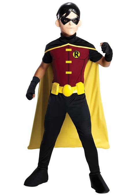 Kids Robin Young Justice Costume - Boys Superhero Costumes | Robin costume, Robin halloween ...