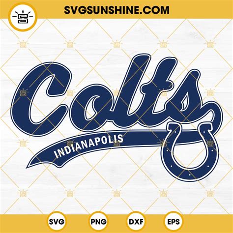 Colts SVG, Indianapolis Colts SVG PNG DXF EPS Cricut Silhouette ...