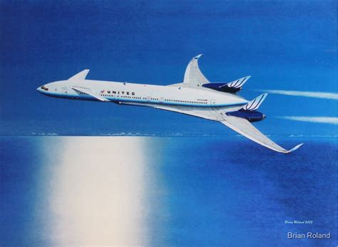 "Boeing Sonic Cruiser Concept Aircraft" by brianrolandart | Redbubble