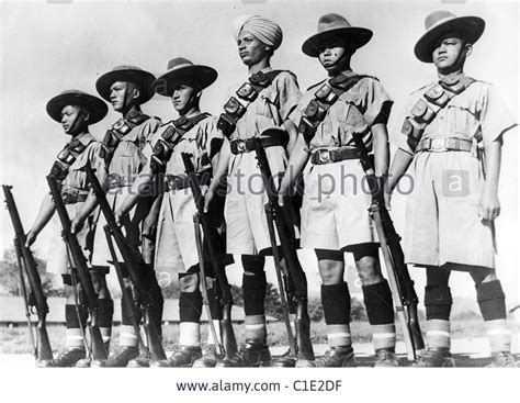 Stock Photo - BURMESE ARMY fighting under British command in 1940 combined many native troops ...