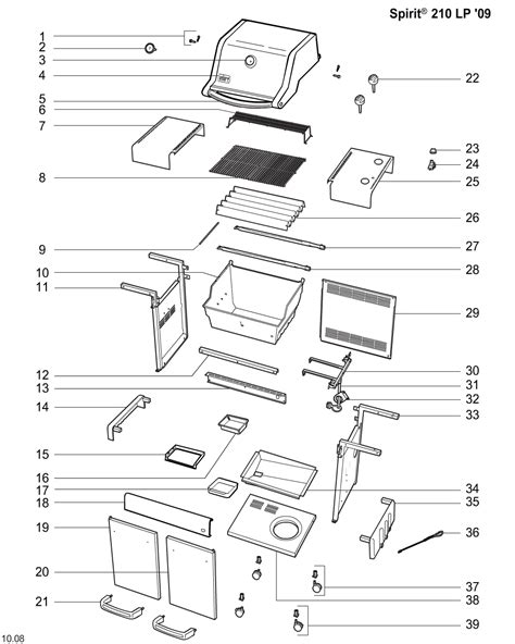 Weber Gas Grill Spirit E210 Parts List | Webmotor.org